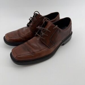 Bostonian‎ Men's Brown Leather Square Toe Lace Up Dress Shoes Size 10.5 M